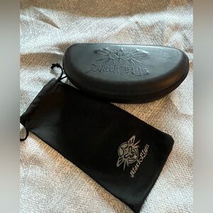 Black Flys Sunglasses Case with Pouch